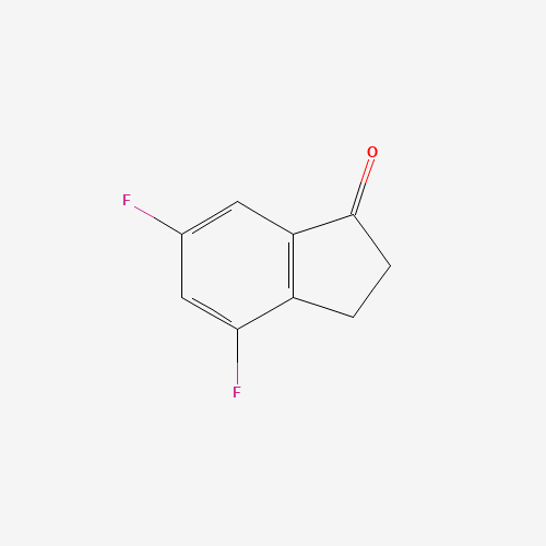 4,6-Difluoro-1-indanone (CAS: 162548-73-4) - Chemical Structure and Molecular Formula 