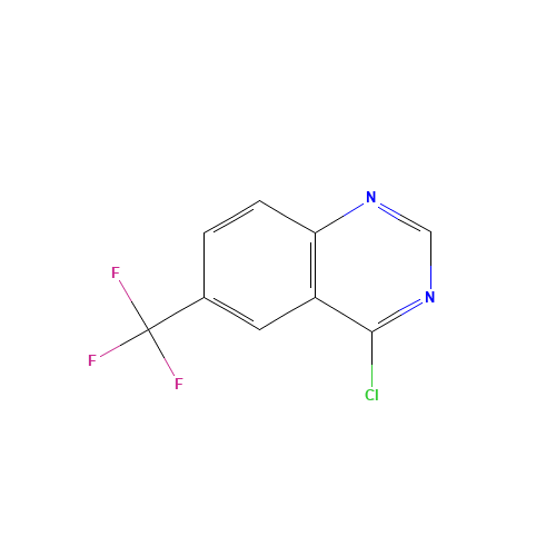 4-chloro-6-(trifluoromethyl)quinazoline (CAS: 16499-64-2) - Chemical Structure and Molecular Formula 