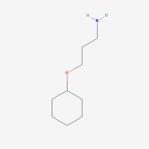 3-(CYCLOHEXYLOXY)PROPAN-1-AMINE (CAS: 16728-63-5) - Chemical Structure and Molecular Formula 