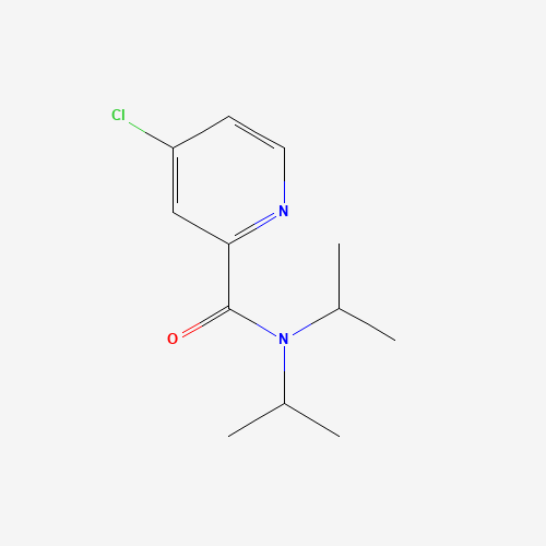4-CHLORO-N-DIISOPROPYL-PYRIDINE-2-CARBOXAMIDE (CAS: 168428-76-0) - Chemical Structure and Molecular Formula 