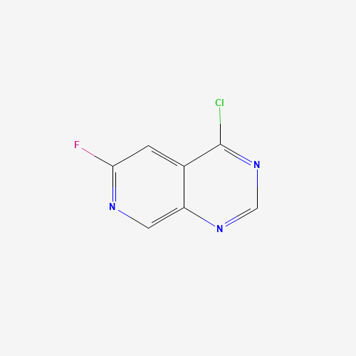 4-CHLORO-6-FLUOROPYRIDO[3,4-D]PYRIMIDINE (CAS: 175357-98-9) - Chemical Structure and Molecular Formula 