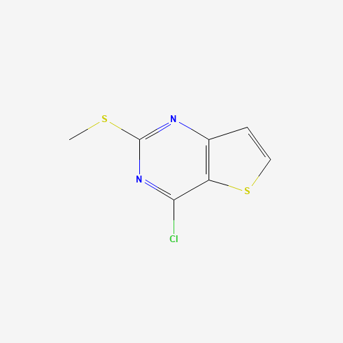 4-CHLORO-2-(METHYLSULFANYL)THIENO[3,2-D]PYRIMIDINE (CAS: 176530-47-5) - Chemical Structure and Molecular Formula 