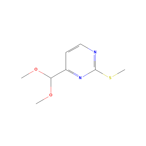 4-(Dimethoxymethyl)-2-(methylthio)-pyrimidine (CAS: 180869-36-7) - Related Chemical Product