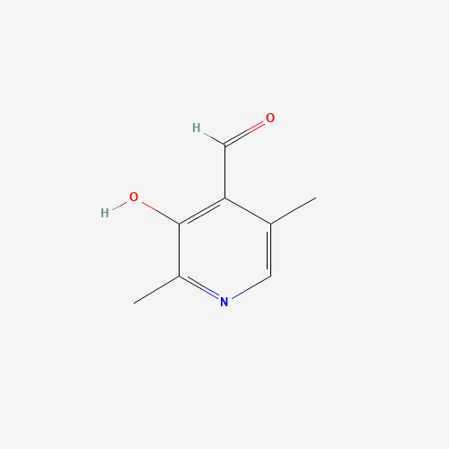 3-HYDROXY-2,5-DIMETHYLPYRIDINE-4-CARBOXALDEHYDE (CAS: 1849-49-6) - Chemical Structure and Molecular Formula 