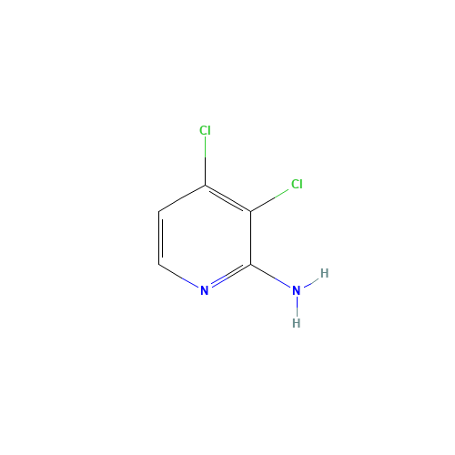 2-AMINO-3,4-DICHLOROPYRIDINE (CAS: 188577-69-7) - Chemical Structure and Molecular Formula 