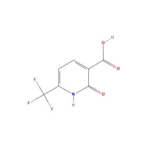 2-HYDROXY-6-(TRIFLUOROMETHYL)NICOTINICACID (CAS: 191595-63-8) - Chemical Structure and Molecular Formula 