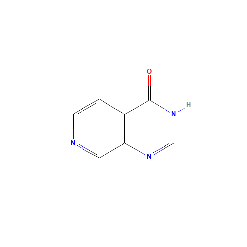 Pyrido[3,4-d]pyrimidin-4(3H)-one (8CI,9CI) (CAS: 19178-25-7) - Chemical Structure and Molecular Formula 