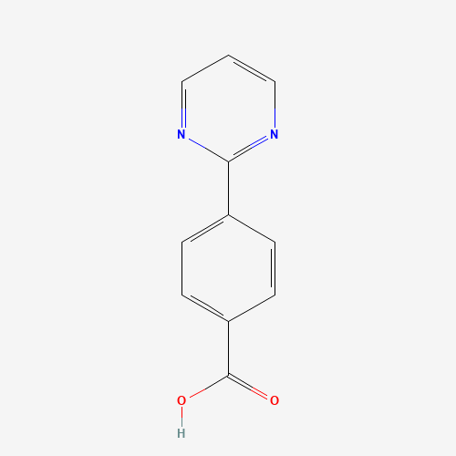 4-(Pyrimidin-2-yl)benzoic acid (CAS: 199678-12-1) - Chemical Structure and Molecular Formula 