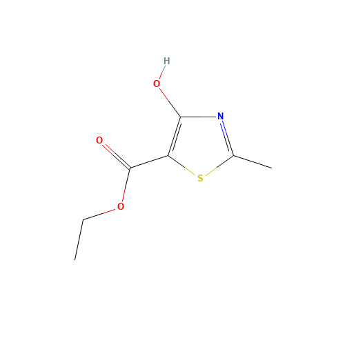 4-Hydroxy-2-methylthiazole-5-carboxylicacidethylester (CAS: 20737-48-8) - Chemical Structure and Molecular Formula 