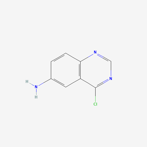 4-CHLOROQUINAZOLIN-6-AMINE (CAS: 208533-37-3) - Chemical Structure and Molecular Formula 