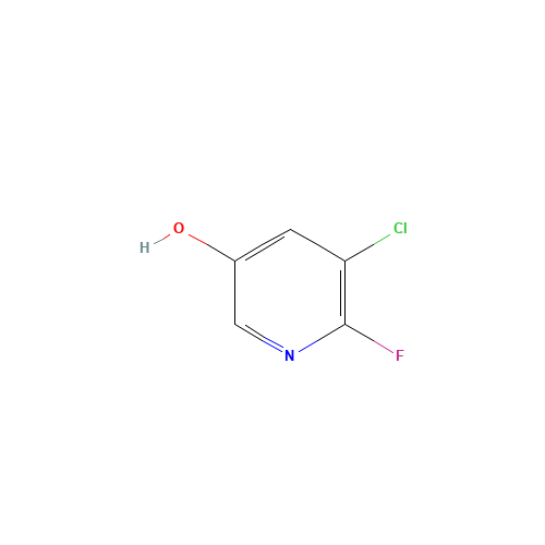 3-CHLORO-2-FLUORO-5-HYDROXYPYRIDINE (CAS: 209328-72-3) - Chemical Structure and Molecular Formula 