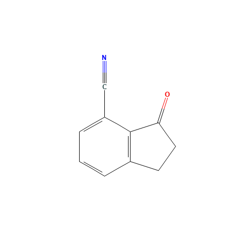 2,3-dihydro-3-oxo-1H-indene-4-carbonitrile (CAS: 215362-26-8) - Chemical Structure and Molecular Formula 
