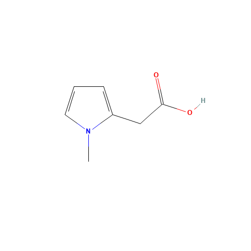 1-METHYL-PYRROLE-2-ACETIC ACID (CAS: 21898-59-9) - Chemical Structure and Molecular Formula 