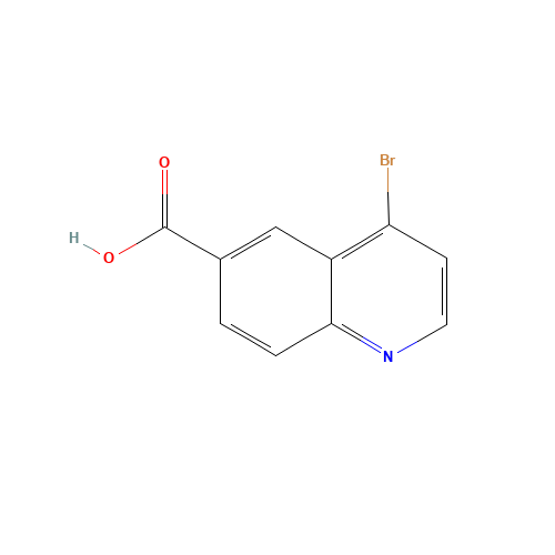 4-bromoquinoline-6-carboxylic acid (CAS: 219763-87-8) - Chemical Structure and Molecular Formula 