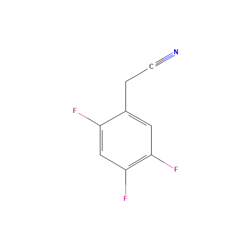 2,4,5-Trifluorophenylacetonitrile (CAS: 220141-74-2) - Chemical Structure and Molecular Formula 