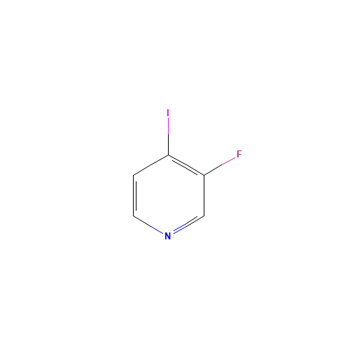 3-FLUORO-4-IODOPYRIDINE (CAS: 22282-75-3) - Chemical Structure and Molecular Formula 