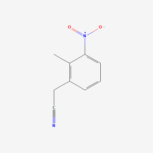 2-METHYL-3-NITROBENZYL CYANIDE (CAS: 23876-14-4) - Chemical Structure and Molecular Formula 