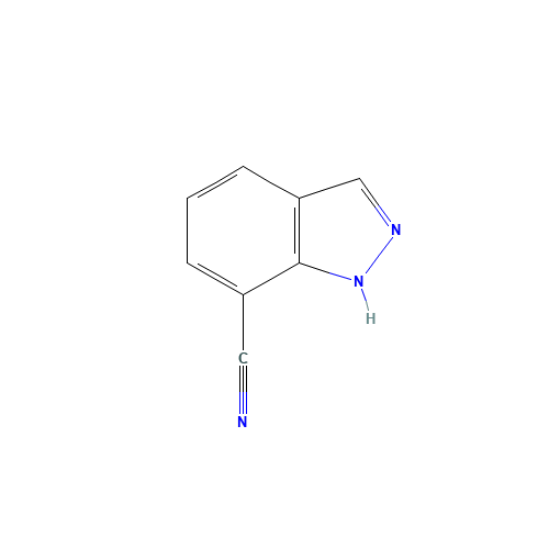1H-INDAZOLE-7-CARBONITRILE (CAS: 256228-64-5) - Chemical Structure and Molecular Formula 