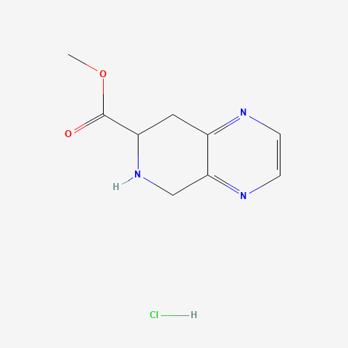 methyl 5,6,7,8-tetrahydropyrido[4,3-b]pyrazine-7-carboxylate hydrochloride (CAS: 264624-28-4) - Chemical Structure and Molecular Formula 