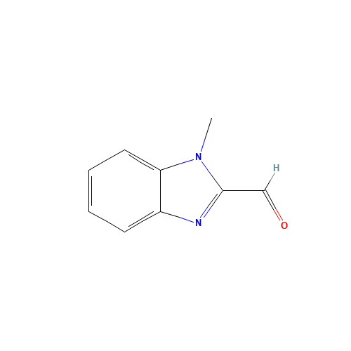 1-METHYL-2-FORMYLBENZIMIDAZOLE (CAS: 3012-80-4) - Chemical Structure and Molecular Formula 