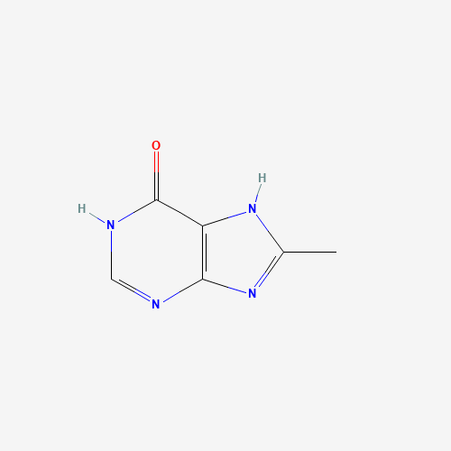 8-Methyl-7H-purin-6-ol (CAS: 30467-02-8) - Chemical Structure and Molecular Formula 