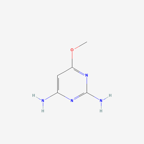 2,6-DIAMINO-4-METHOXY PYRIMIDINE (CAS: 3270-97-1) - Chemical Structure and Molecular Formula 