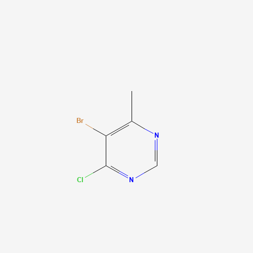 5-BROMO-4-CHLORO-6-METHYLPYRIMIDINE (CAS: 3438-55-9) - Chemical Structure and Molecular Formula 