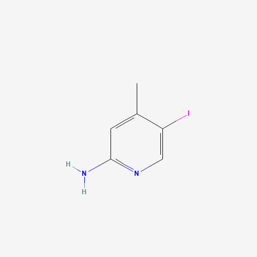 5-IODO-4-METHYL-PYRIDIN-2-YLAMINE (CAS: 356561-08-5) - Chemical Structure and Molecular Formula 