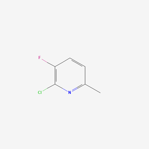 2-Chloro-3-fluoro-6-picoline (CAS: 374633-32-6) - Chemical Structure and Molecular Formula 