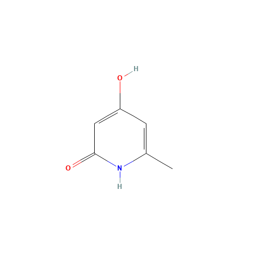 2,4-DIHYDROXY-6-METHYLPYRIDINE (CAS: 3749-51-7) - Chemical Structure and Molecular Formula 