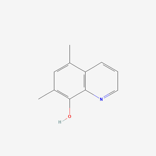 5,7-Dimethyl-8-hydroxyquinoline (CAS: 37873-29-3) - Chemical Structure and Molecular Formula 