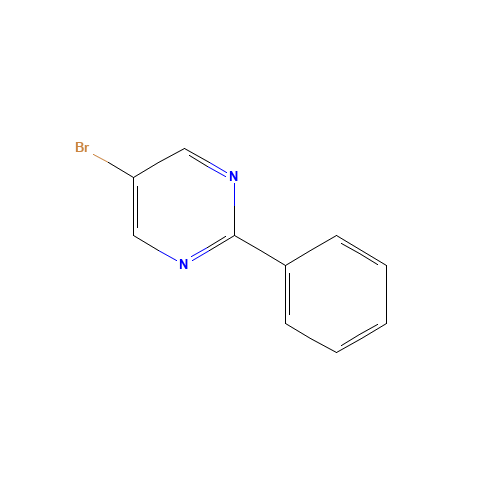 5-BROMO-2-PHENYLPYRIMIDINE (CAS: 38696-20-7) - Chemical Structure and Molecular Formula 
