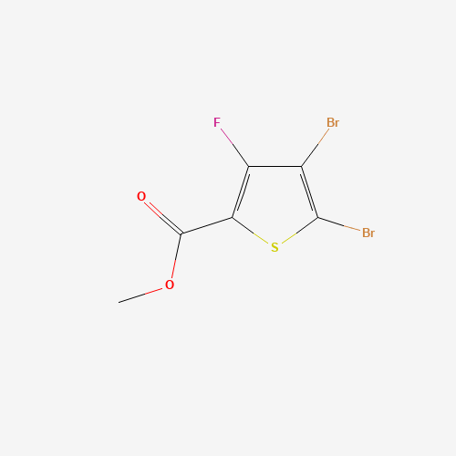 2-Thiophenecarboxylic acid,4,5-dibromo-3-fluoro-,methyl ester (CAS: 395664-58-1) - Chemical Structure and Molecular Formula 