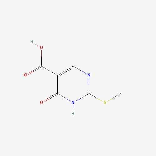4-Hydroxy-2-(methylthio)pyrimidine-5-carboxylic acid (CAS: 397308-78-0) - Chemical Structure and Molecular Formula 