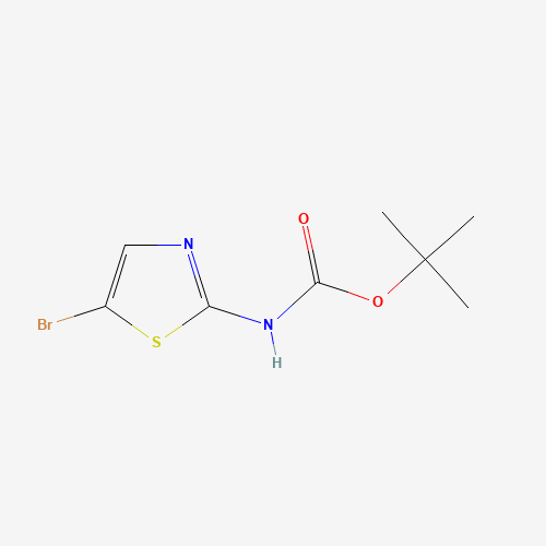 N-BOC-2-AMINO-5-BROMOTHIAZOLE (CAS: 405939-39-1) - Chemical Structure and Molecular Formula 
