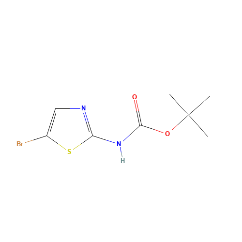 N-BOC-2-AMINO-5-BROMOTHIAZOLE (CAS: 405939-39-1) - Chemical Structure and Molecular Formula 