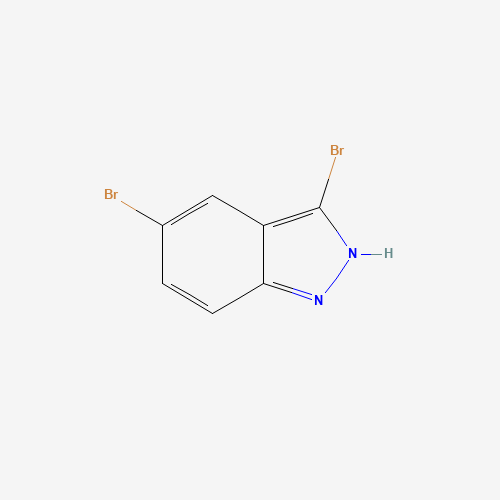 3,5-DIBROMO (1H)INDAZOLE chemical structure 3,5-DIBROMO (1H)INDAZOLE (CAS: 40598-76-3) - Chemical Structure and Molecular Formula