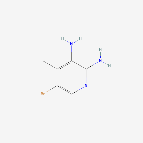 5-BROMO-4-METHYL-PYRIDINE-2,3-DIAMINE (CAS: 41230-93-7) - Chemical Structure and Molecular Formula 
