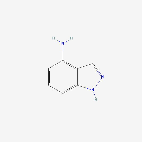 1H-INDAZOL-4-AMINE (CAS: 41748-71-4) - Chemical Structure and Molecular Formula 