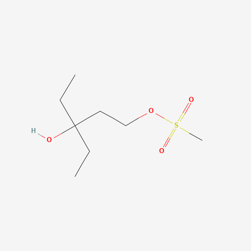 3-ETHYL-3-HYDROXYPENTYL METHANESULFONATE (CAS: 428871-08-3) - Chemical Structure and Molecular Formula 