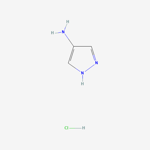 1H-PYRAZOL-4-AMINE HYDROCHLORIDE (CAS: 4331-28-6) - Chemical Structure and Molecular Formula 