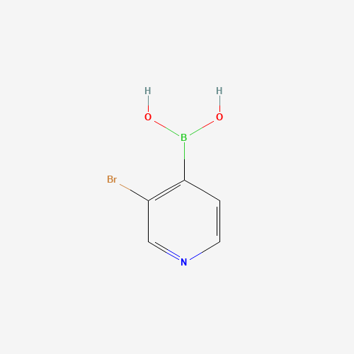 3-BROMOPYRIDIN-4-YLBORONIC ACID (CAS: 458532-99-5) - Chemical Structure and Molecular Formula 