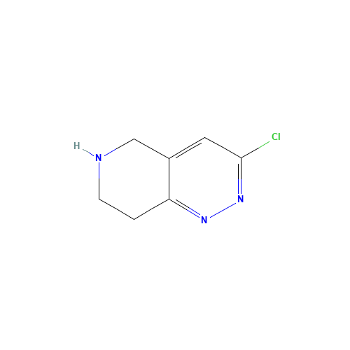 3-chloro-5,6,7,8-tetrahydropyrido[4,3-c]pyridazine (CAS: 45882-63-1) - Chemical Structure and Molecular Formula 