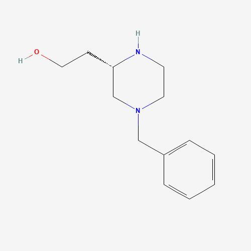 (S)-4-(Phenylmethyl)-2-piperazineethanol (CAS: 477220-33-0) - Chemical Structure and Molecular Formula 