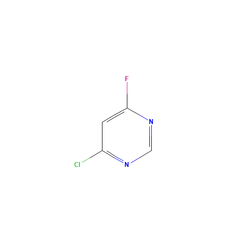 Pyrimidine,4-chloro-6-fluoro-(9CI) (CAS: 51422-01-6) - Chemical Structure and Molecular Formula 