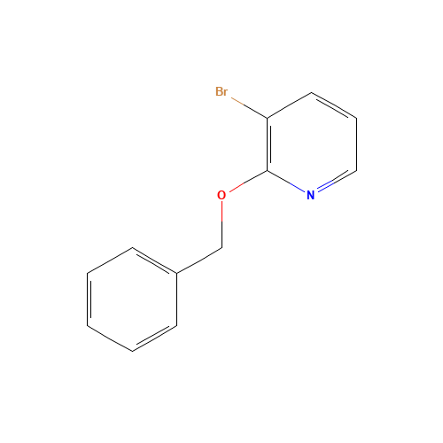 2-(BENZYLOXY)-3-BROMOPYRIDINE (CAS: 52200-49-4) - Chemical Structure and Molecular Formula 
