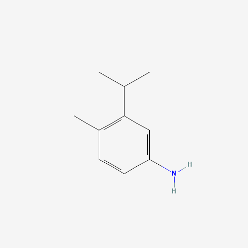 4-Methyl-3-(1-methylethyl)benzenamine (CAS: 5266-84-2) - Chemical Structure and Molecular Formula 