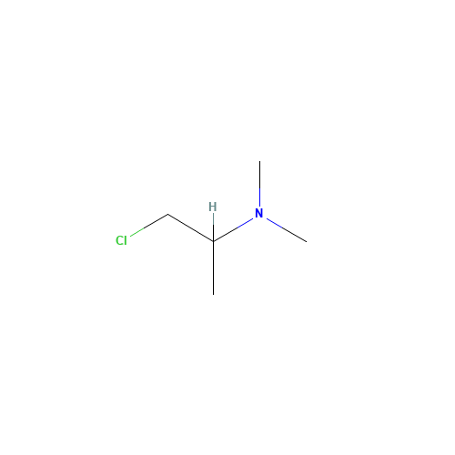 1-CHLORO-N,N-DIMETHYL-2-PROPYLAMINE (CAS: 53309-35-6) - Chemical Structure and Molecular Formula 
