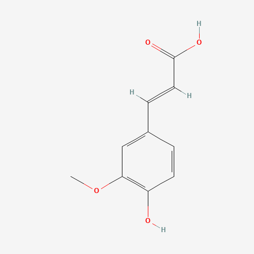 trans-Ferulic acid (CAS: 537-98-4) - Chemical Structure and Molecular Formula 