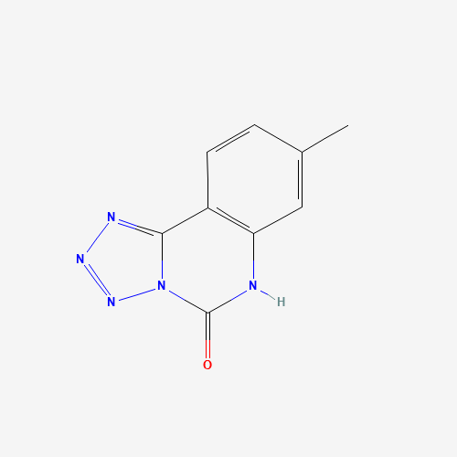 8-METHYLTETRAZOLO[1,5-C]QUINAZOLIN-5(6H)-ONE (CAS: 54013-08-0) - Chemical Structure and Molecular Formula 